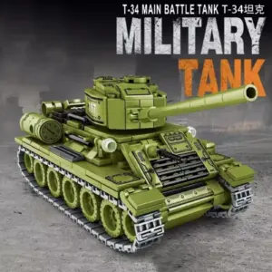 WWII Crawler Tank Building Set with 500+ Blocks 12 Sf7f0d8d784a343e99b0938124bc9f888c