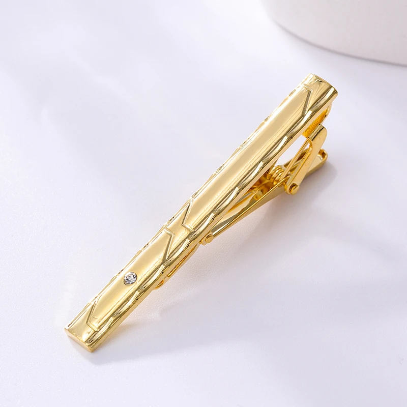 Gold Metal Tie Clip for Men 7 Gold Metal Tie Clip for Men - Image 7