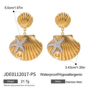 Nautical Stainless Steel Drop Earrings for Women 13 Sf7ffff4c129e446782d1a5cab0e34378J