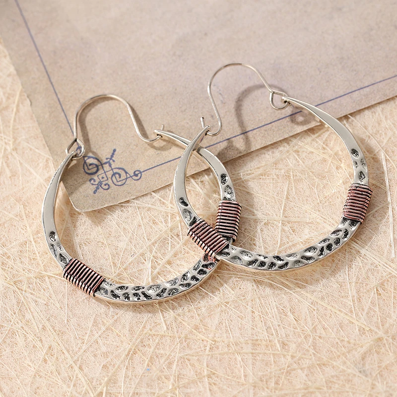 Vintage Silver Hoop Earrings for Women 5 Vintage Silver Hoop Earrings for Women - Image 5