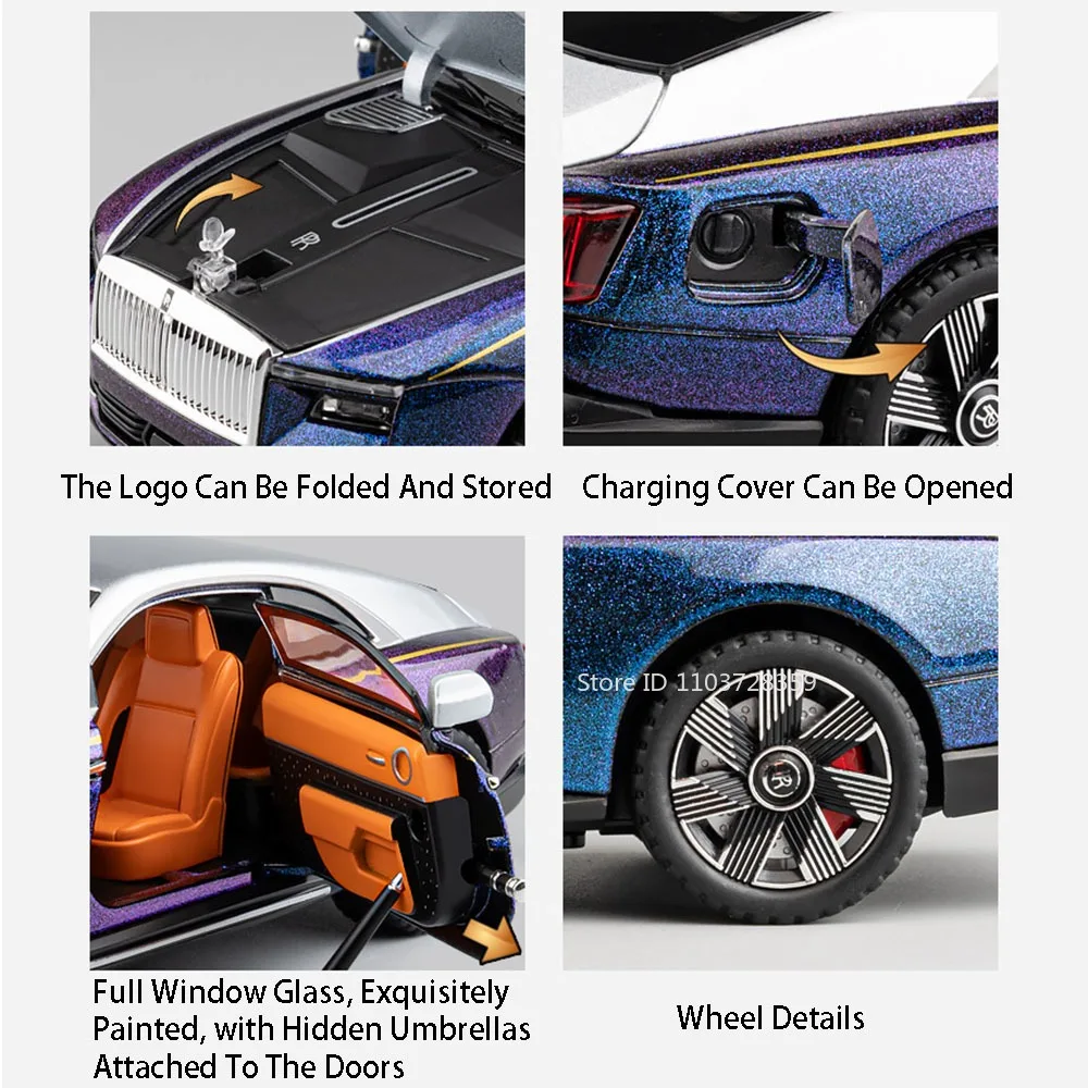 1:24 Scale Diecast Luxury Car Model 5 1:24 Scale Diecast Luxury Car Model - Image 5