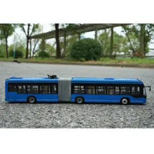 Bright Blue 1:42 Scale Trolleybus Model 6 Sf824139deec34f2da010a17c1335f72fe
