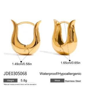 Gold Skeleton Hoop Earrings for Women 14 Sf842dd7a01ad4957a2d02eb5027eb99b4