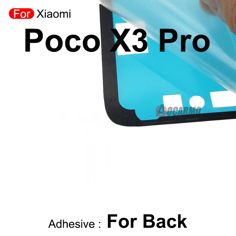 Blue Back Cover Sticker for Xiaomi Poco X3 Pro 4 Blue Back Cover Sticker for Xiaomi Poco X3 Pro - Image 4