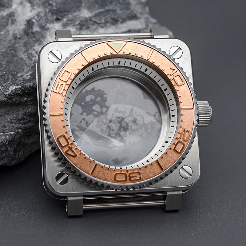 Square Dive Watch Case 42mm for NH35/36 3 Square Dive Watch Case 42mm for NH35/36 - Image 3