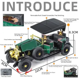 Vintage 1:24 Scale Car Model with Light & Sound 11 Sf856311c043b40adb5851fa3815194bam