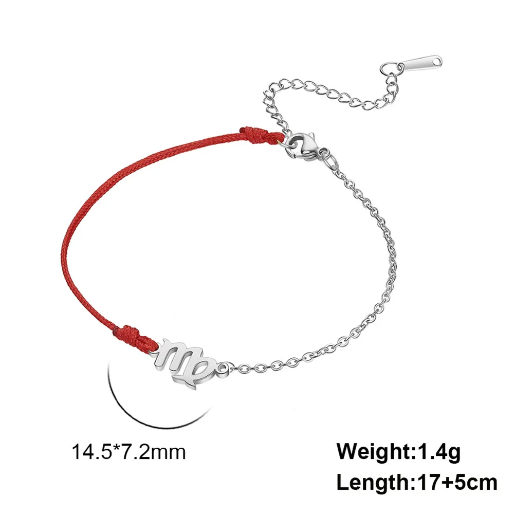 Women's Zodiac Bracelet with Silver Charm 9 Women's Zodiac Bracelet with Silver Charm - Image 9