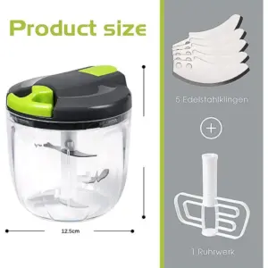 Bright Manual Food Chopper with 520ml/900ml Sizes 12 Sf88ccfd965c048e195c6b5c4fd543b47y