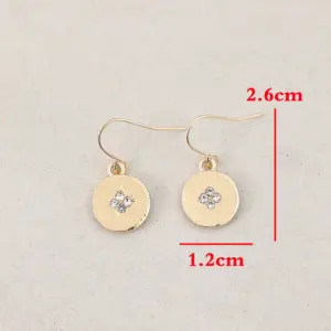 Vintage Gold Round Drop Earrings for Women 8 Sf88f25e45d08438eb67799c3f562ce1eD