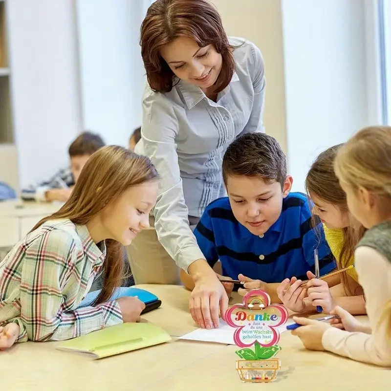 Colorful Acrylic Flower Appreciation Plaque 6 Colorful Acrylic Flower Appreciation Plaque - Image 6