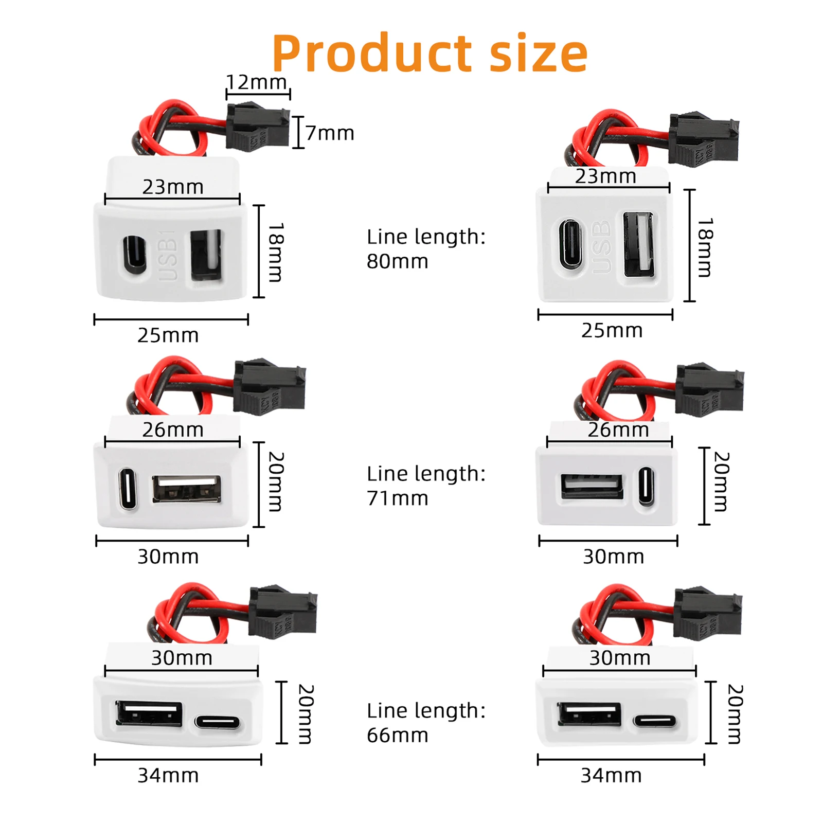 Dual USB Power Socket with Type-C & A Ports 2 Dual USB Power Socket with Type-C & A Ports - Image 2