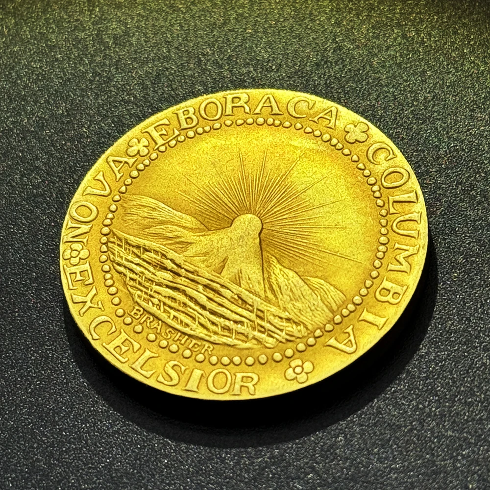 Vintage US 1787 Eagle Copper Coin 6 Vintage US 1787 Eagle Copper Coin - Image 6