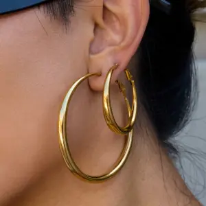 Glossy Vegan Stainless Steel Gold Hoop Earrings 10 Sf8b1dd5bf89b4f06ab8b69336bc909b5G