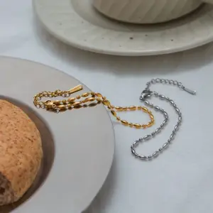 Stainless Steel Women's Gold Elliptical Bracelet 12 Sf8eb3fef838d4e7290f1c6106f28262fr