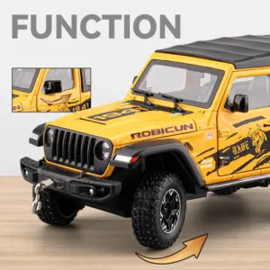 1:24 Jeep Wrangler Rubicon Diecast Model 13 Sf8fae3eb0fd545d9ac75e8cc134d6cffh