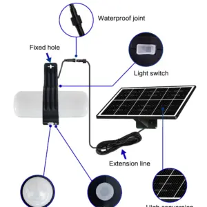 Outdoor Solar Security Floodlight with 1000 Lumens 12 Sf9007ad146f243a58864e10af667e118D