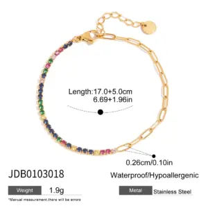 Stainless Steel Zircon Bracelet for Women 15 Sf9008b644f024e569307c99dd5f48316n