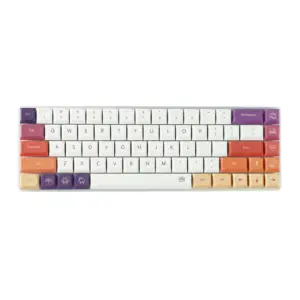 Smoke-Color PBT Low-Profile Keycaps Set (128 pcs)