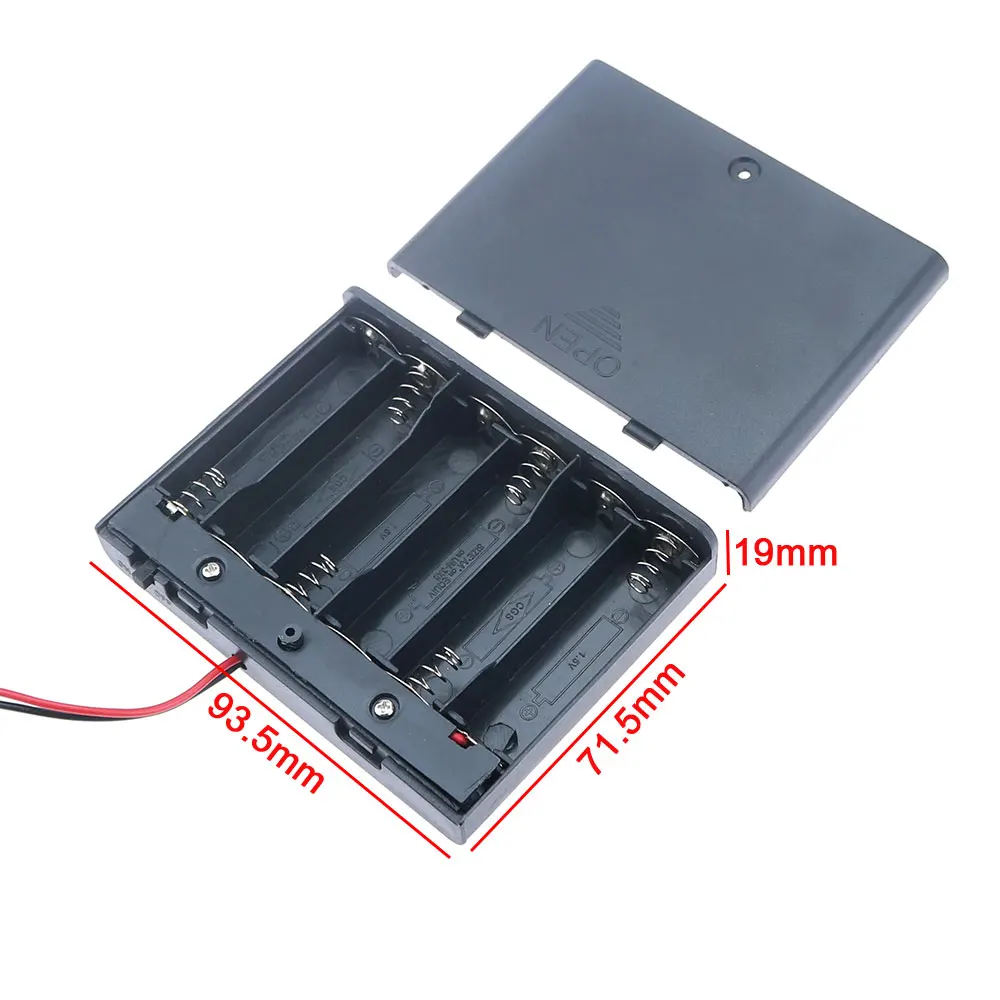 Black AA Battery Storage Case with 8 Slots 6 Black AA Battery Storage Case with 8 Slots - Image 6