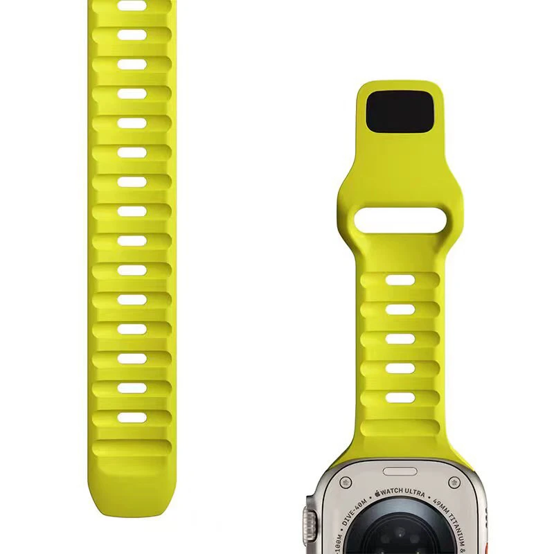 Vibrant Silicone Watch Band for Apple Watch Series 1- Ultra 5 Vibrant Silicone Watch Band for Apple Watch Series 1- Ultra - Image 5