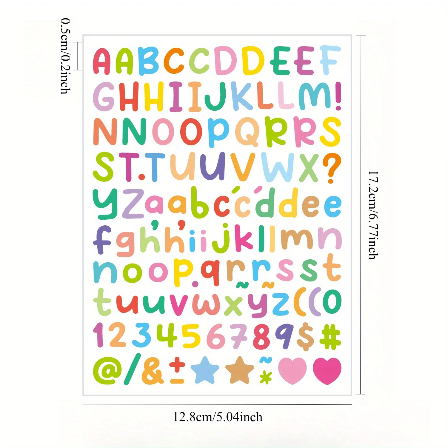 Colorful Alphabet Sticker Set for Crafts 4 Colorful Alphabet Sticker Set for Crafts - Image 4