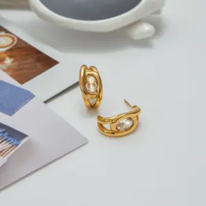 Water Drop Stainless Steel Earrings JDE0103028 12 Sf95054f08f65468792495523a90da0373