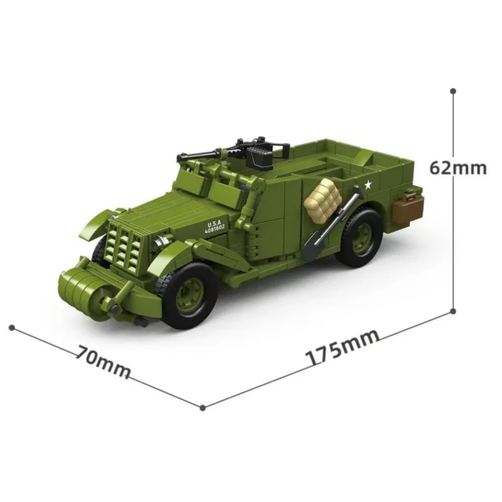 WWII Military Vehicle Building Set (300-469 pcs) 3 WWII Military Vehicle Building Set (300-469 pcs) - Image 3