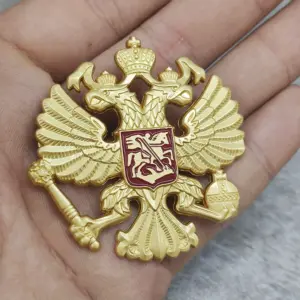 Russian Emblem Brooch in Gold Finish 8 Sf9653fb9b18e46b1847aee449a10d6580