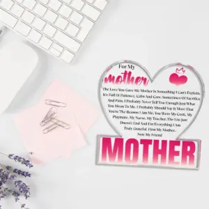 Pink and White Mother Gift Decorative Plaque 8 Sf966b0e240e24e8e9e5c6da2c0dd2a96R