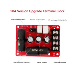 Red 200W Subwoofer Frequency Divider for Speakers 11 Sf9a45c81f7d7449e827115be82b6d0b3M