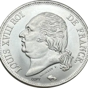 Louis XVIII Silver Replica Coins Set 9 Sf9b99bab09b2433ab6930adda1226b72O