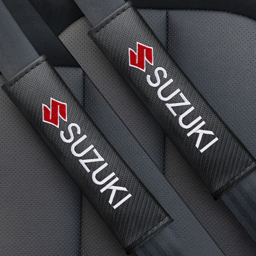 Carbon Fiber Seat Belt Shoulder Covers for Suzuki 6 Carbon Fiber Seat Belt Shoulder Covers for Suzuki - Image 6