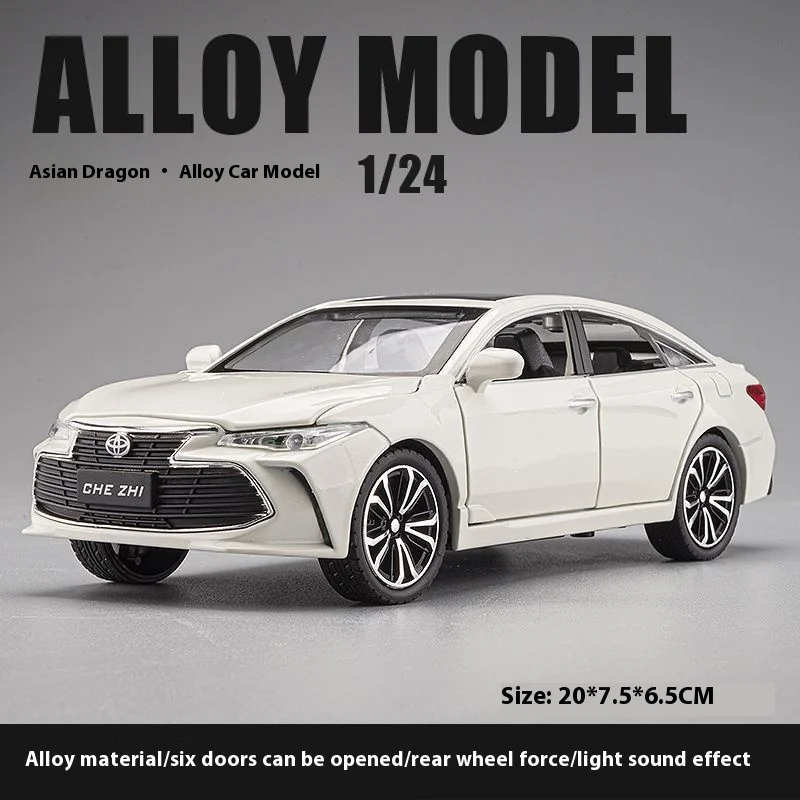 White 1:24 Scale Toyota Avalon Diecast Model 7 White 1:24 Scale Toyota Avalon Diecast Model - Image 7