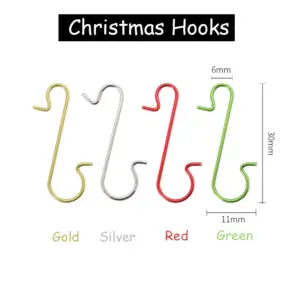 Colorful Metal S-Shaped Christmas Hooks (Set of 40) 13 Sf9d573a7d02f45699eb8f478b2774a82b