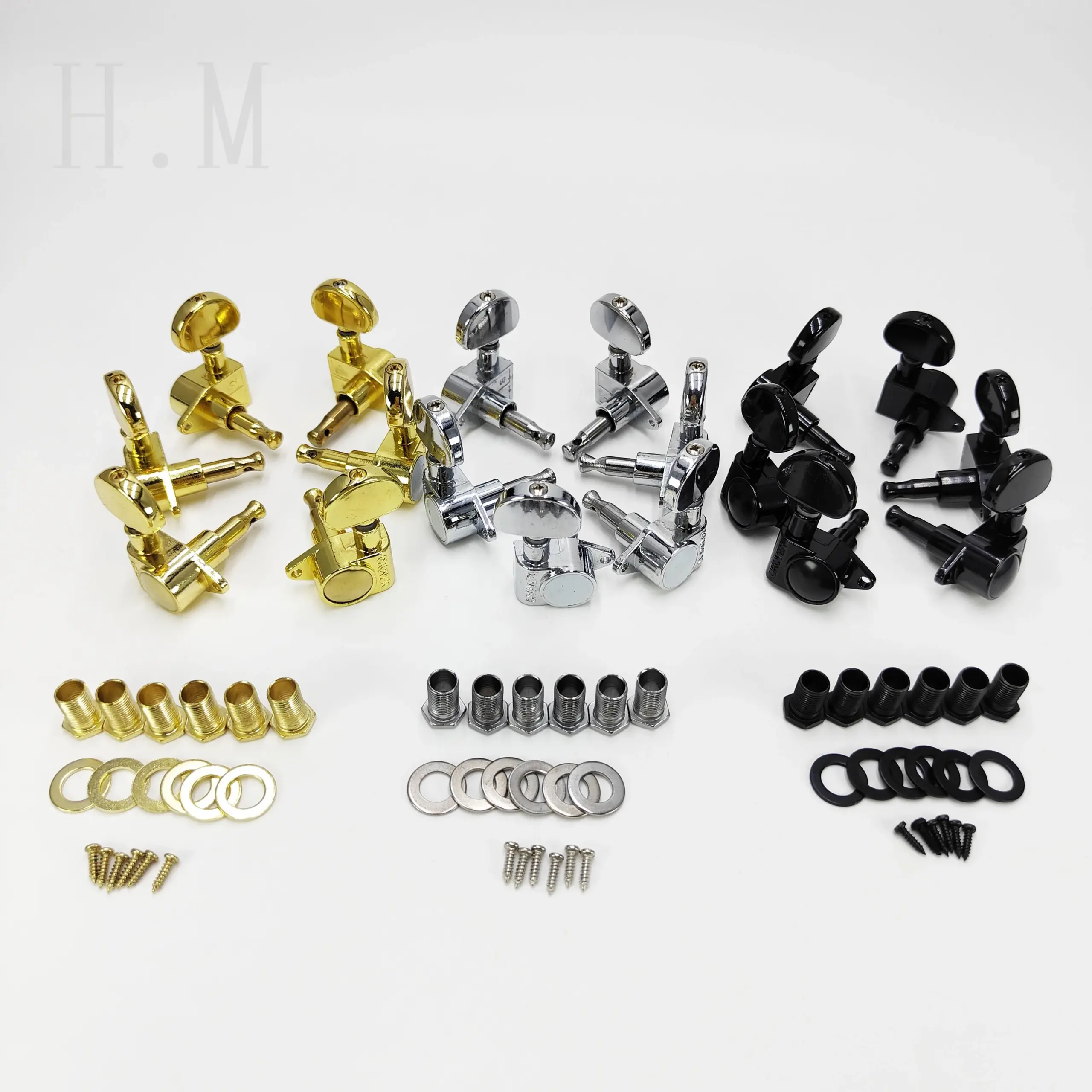 Six High-Quality Guitar Tuning Pegs Set 2 Six High-Quality Guitar Tuning Pegs Set - Image 2