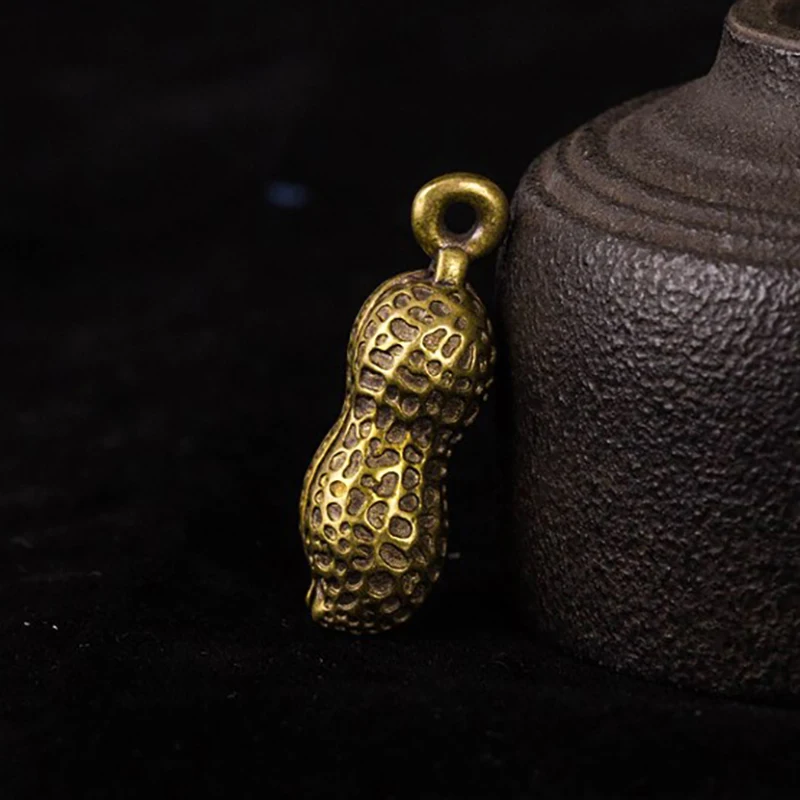 Brass Peanut Ornament Set (1-5 pcs) 2 Brass Peanut Ornament Set (1-5 pcs) - Image 2