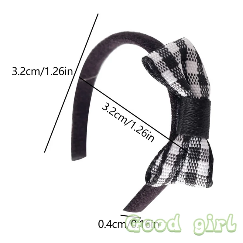 Miniature Doll Hairband with Black & White Bows 6 Miniature Doll Hairband with Black & White Bows - Image 6