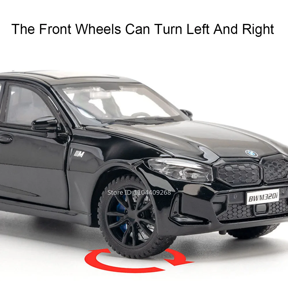 White BMW 320i 1:32 Scale Diecast Model 4 White BMW 320i 1:32 Scale Diecast Model - Image 4