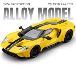 Yellow Ford GT Diecast Model 1:24 Scale 19 Sfa353e932cb3453eb77fc10c2cfe8eefy