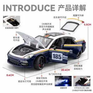 1/24 Alloy Porsche Racing Model 8 Sfa4e15fdaeaf4f8987eed67f016dc77co