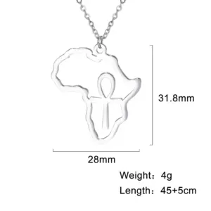 African Map Necklace for Women 16 Sfa910049a0394cffa70b7e894505955bO