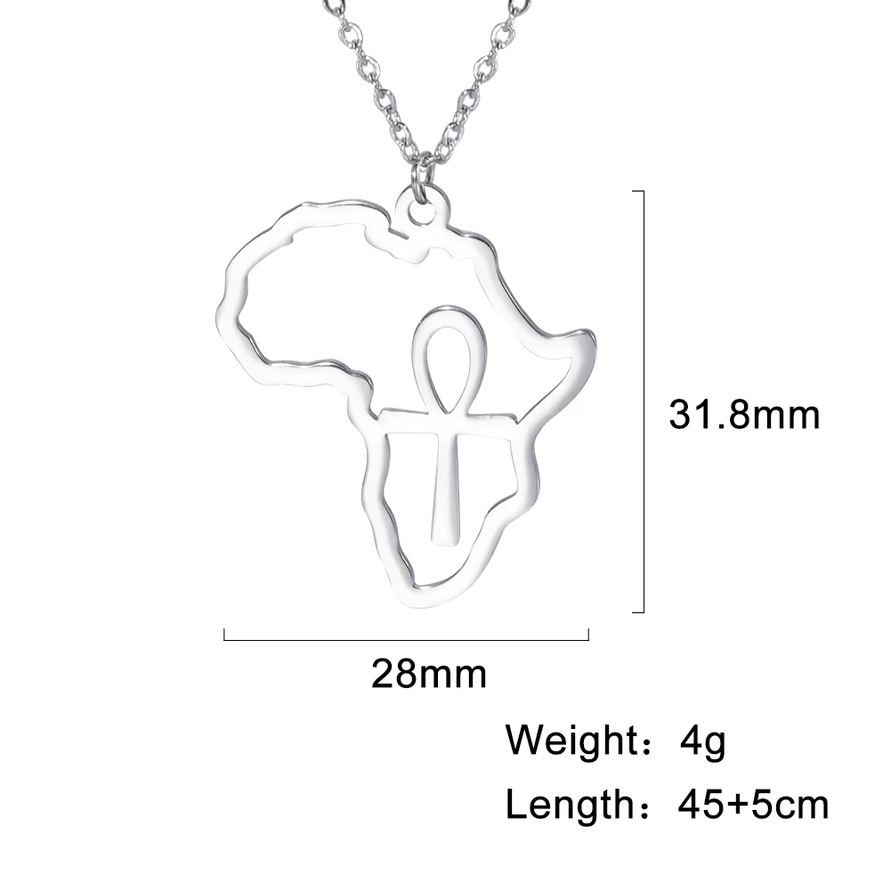 African Map Necklace for Women 7 African Map Necklace for Women - Image 7