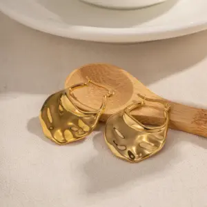 Gold Geometric Stainless Steel Hoop Earrings 8 Sfab1ffcdbd0b4bf2a0a08df9a3b7f341u