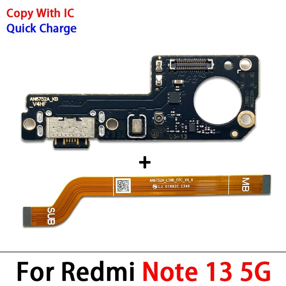 Flex Cable with USB Port for Xiaomi Redmi Note 13 Pro Plus 5 Flex Cable with USB Port for Xiaomi Redmi Note 13 Pro Plus - Image 5