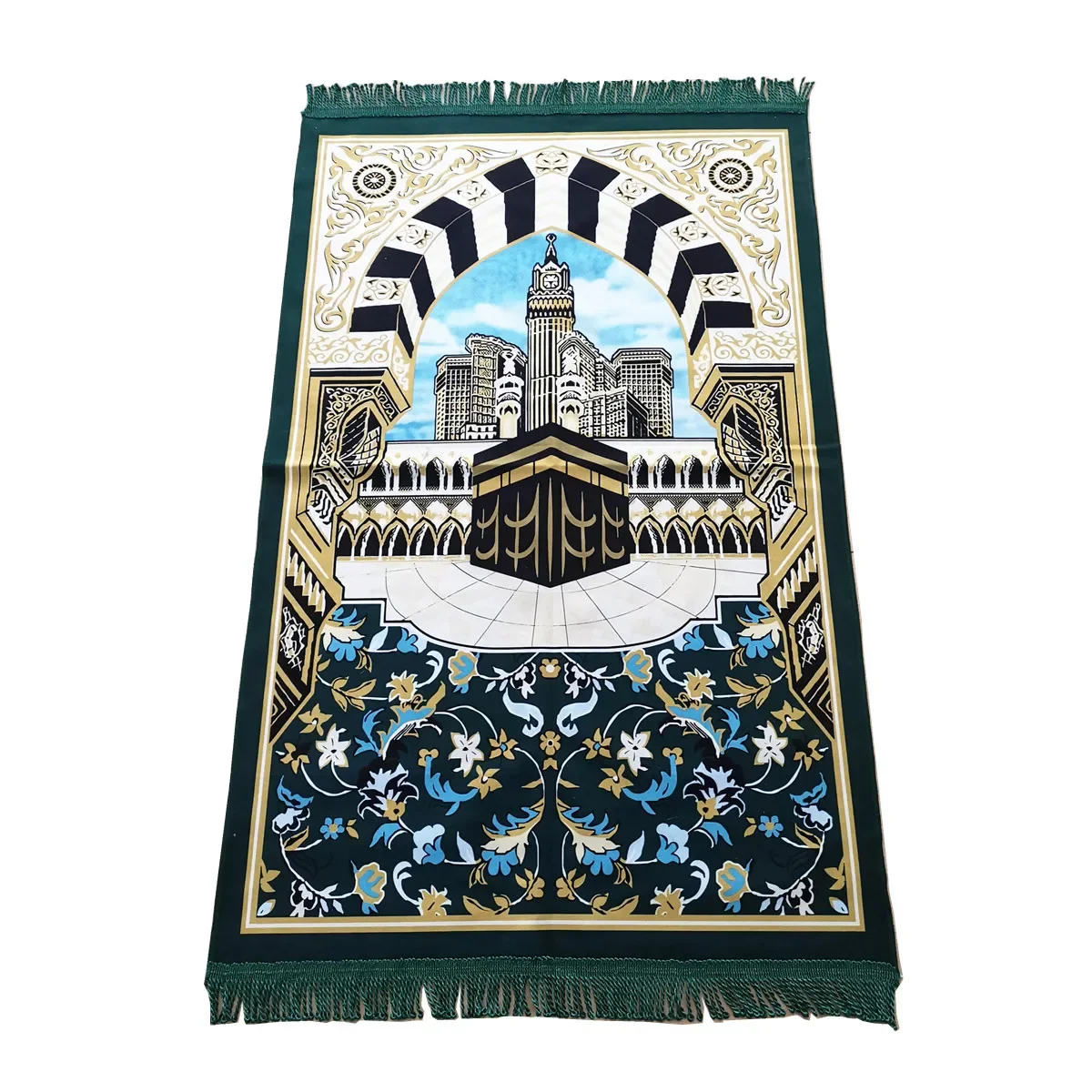 Vibrant Islamic Prayer Rug with Geometric Patterns 5 Vibrant Islamic Prayer Rug with Geometric Patterns - Image 5
