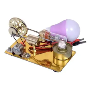 Gold 1:22 Stirling Engine Model Generator Set