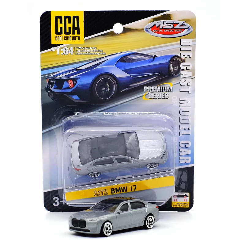BMW i7 1/64 Diecast Model Car in Blue or Gray 2 BMW i7 1/64 Diecast Model Car in Blue or Gray - Image 2