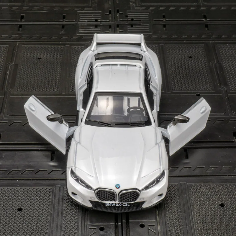 White BMW CSL 3.0 Diecast Car Model 4 White BMW CSL 3.0 Diecast Car Model - Image 4
