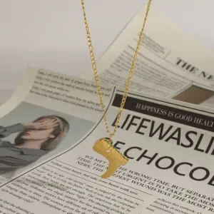 Gold-Plated Stainless Steel Pendant Necklace 9 Sfb244a0d26704896b44127c1ede3e941K