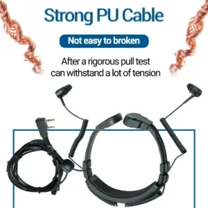 Extendable Acoustic Throat Microphone Headset 17 Sfb2d5c65666f4f08a73f6270225213d9G